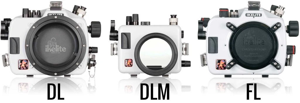 Ikelite DL DLM and FL port system comparison